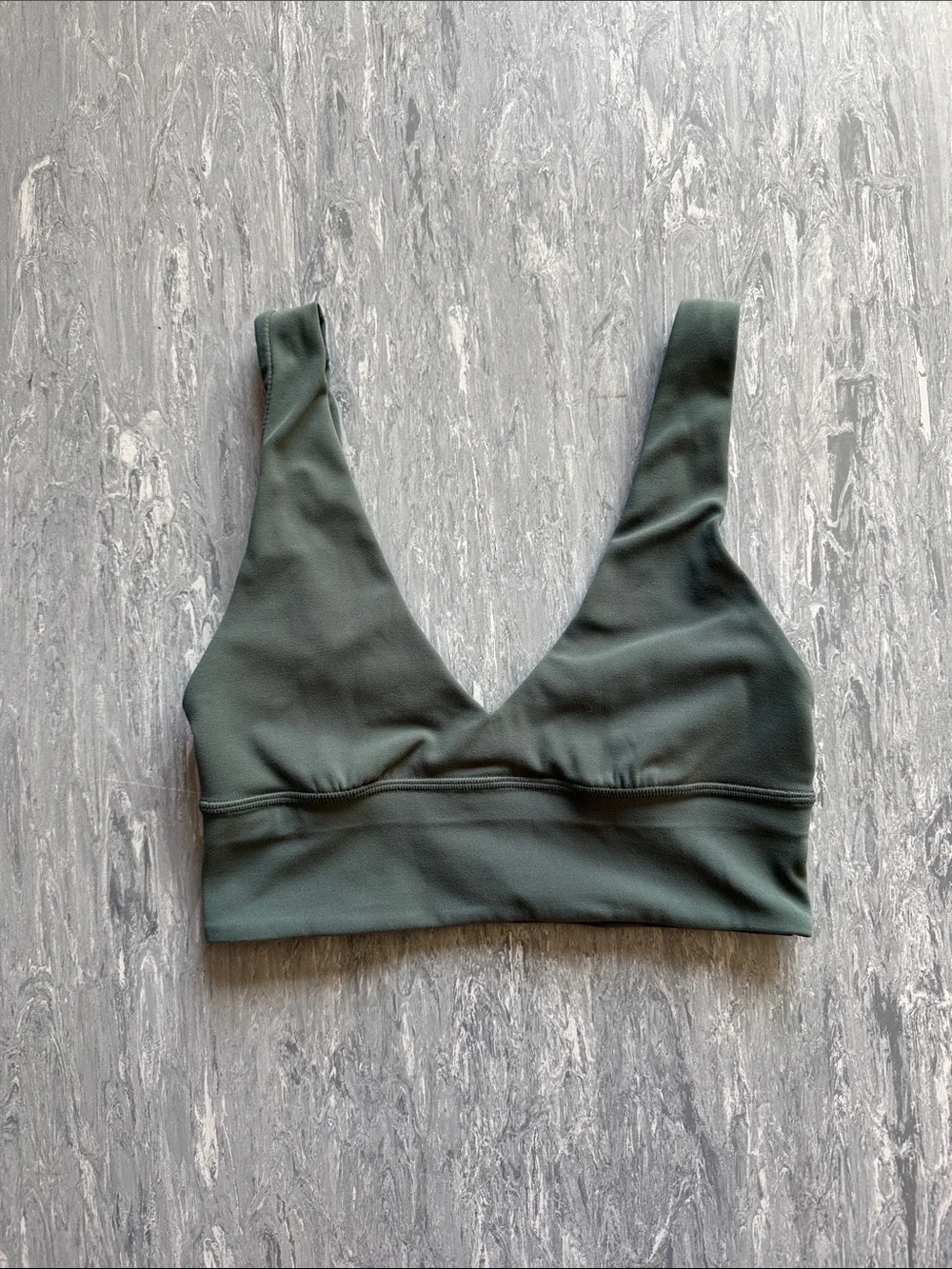 Lululemon Dark Green Align V Neck Sports Bra